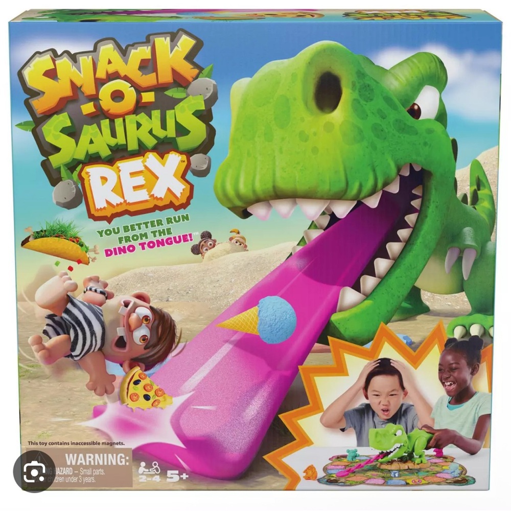 NEW| Snack-O-Saurus Rex Green Dinosaur Toy